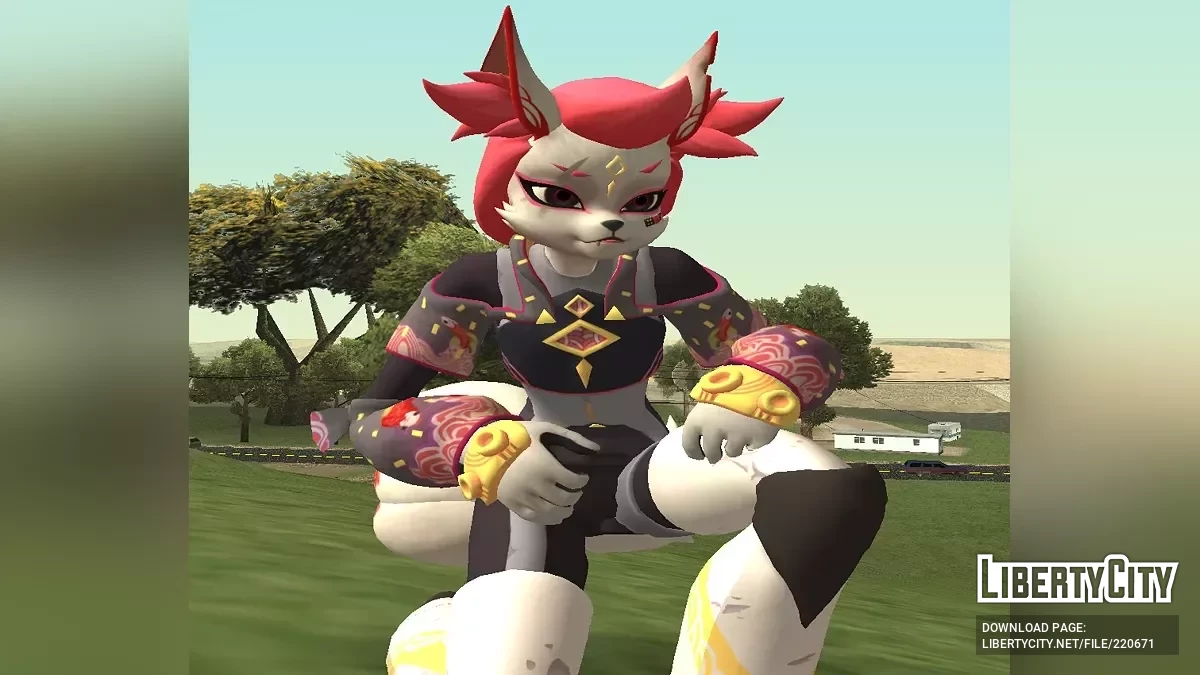 Kimiko Five-Tails from Fortnite / GTA San Andreas