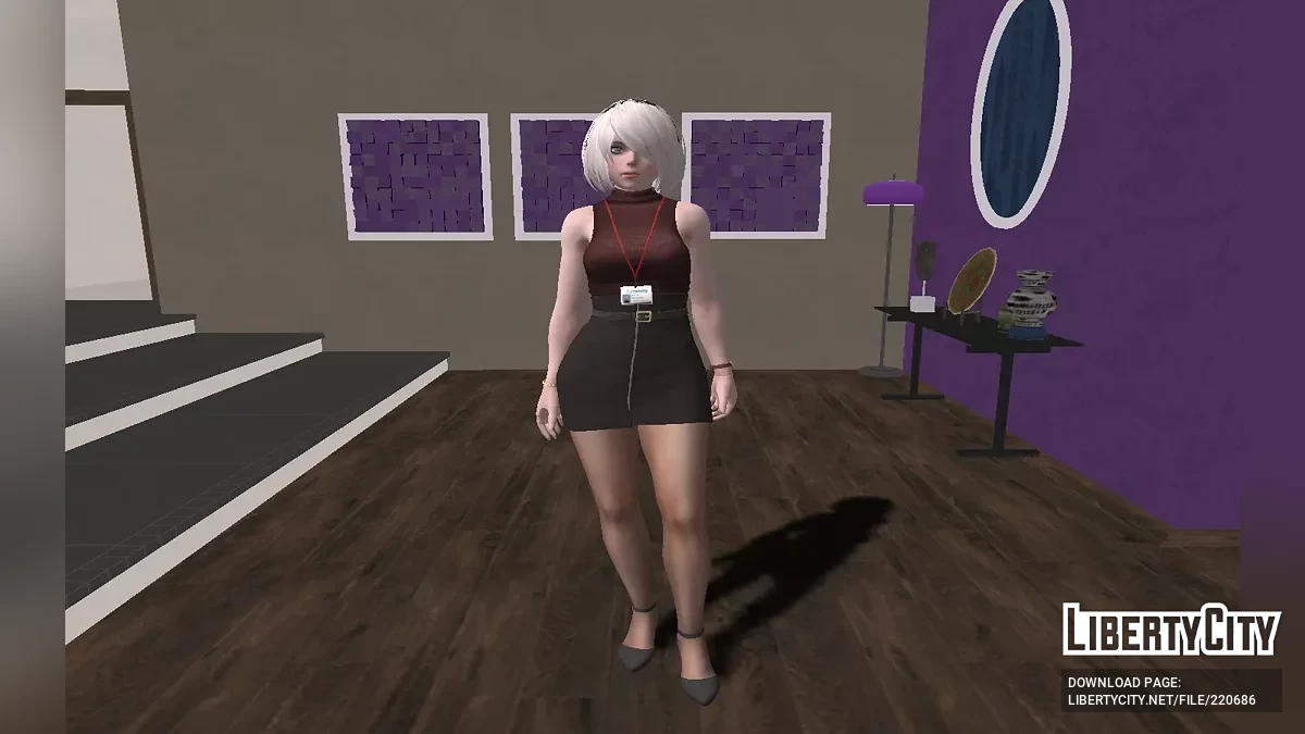 NieR Re[in] 2B - Yoms Bürokleidung / GTA San Andreas