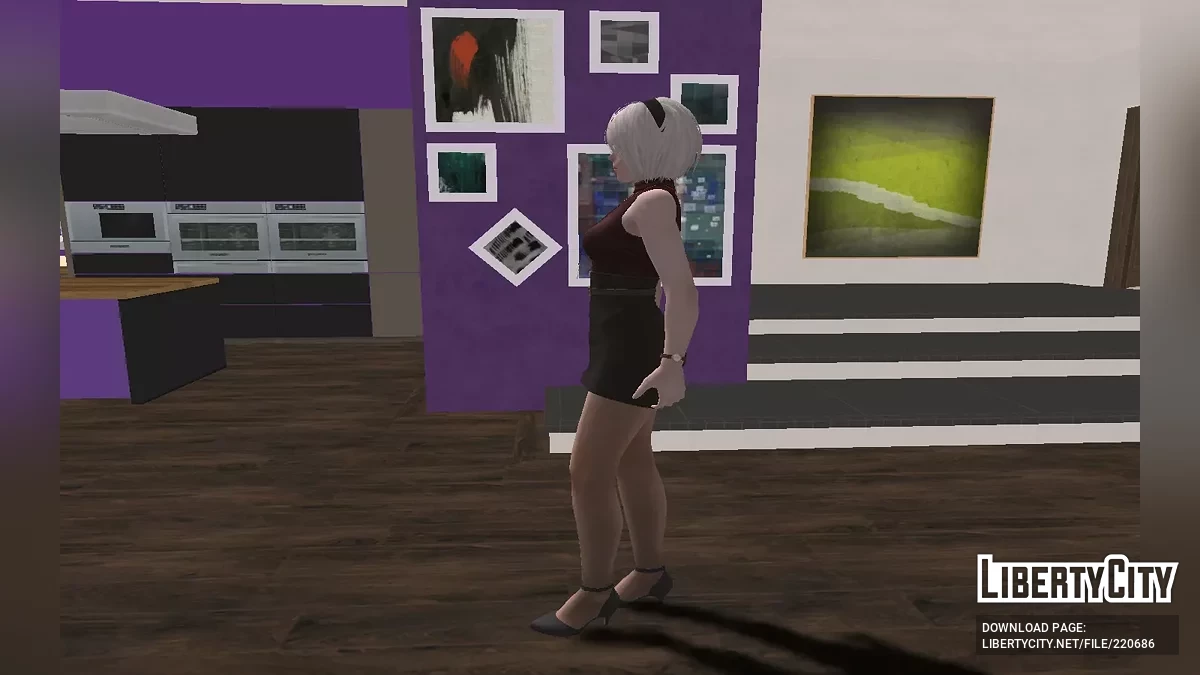 NieR Re[in] 2B - Yoms Bürokleidung / GTA San Andreas