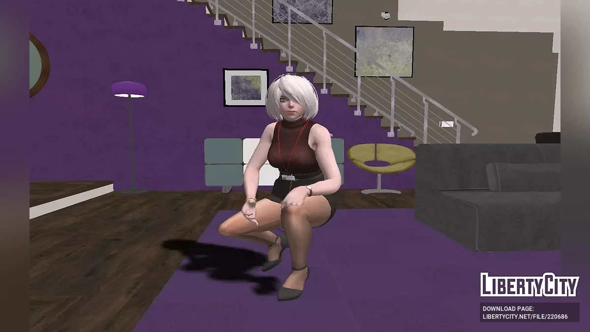 NieR Re[in] 2B - Yoms Bürokleidung / GTA San Andreas