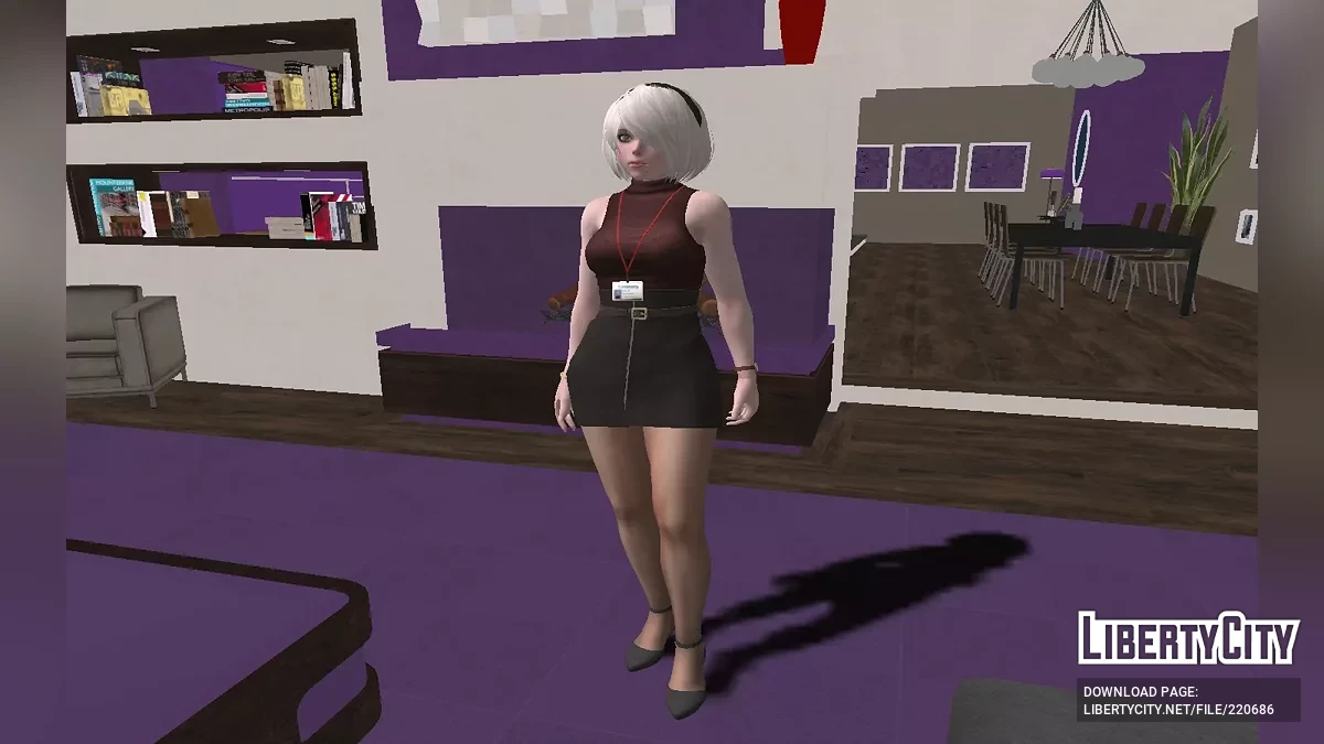 NieR Re[in] 2B - Yoms Bürokleidung / GTA San Andreas