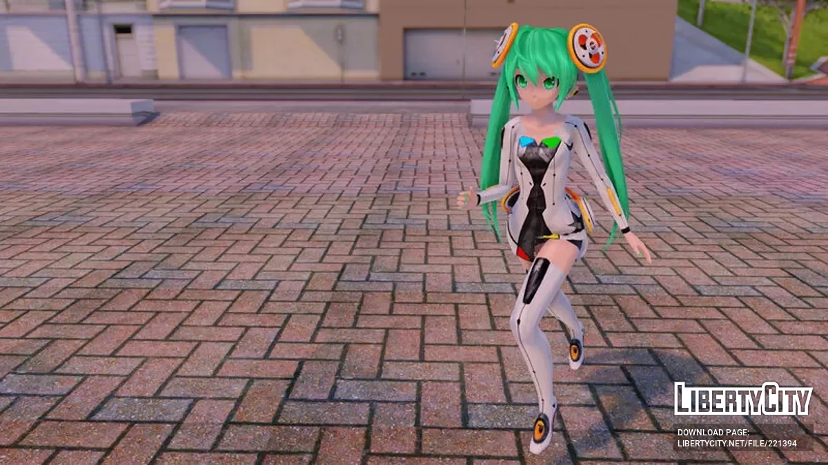 PDFT Hatsune Miku Linkage + animiertes Gesicht / GTA San Andreas