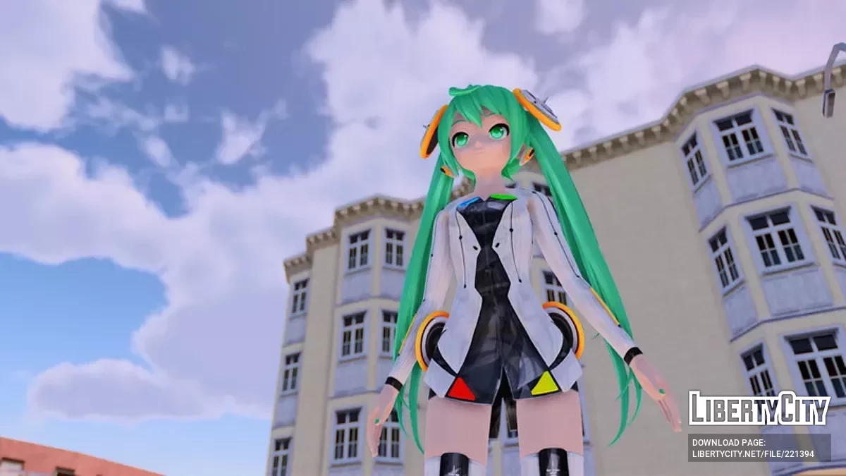 PDFT Hatsune Miku Linkage + animiertes Gesicht / GTA San Andreas