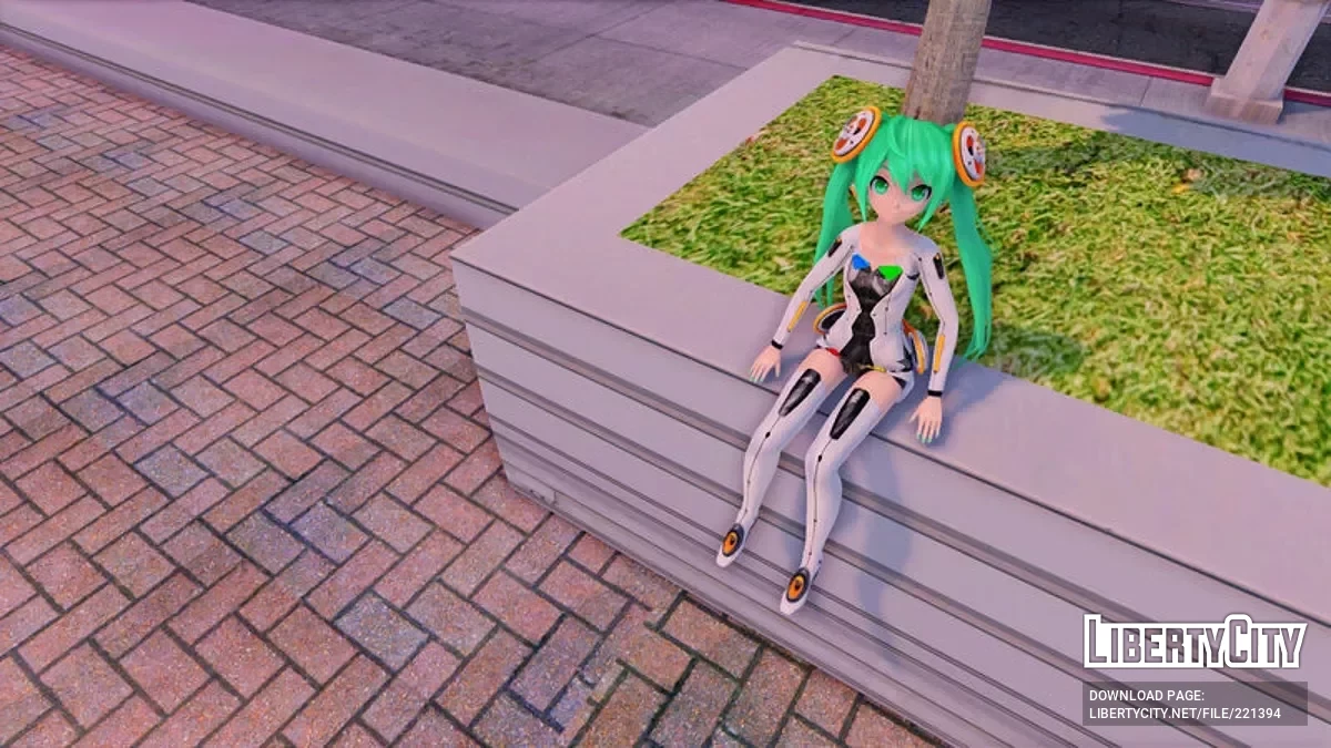 PDFT Hatsune Miku Linkage + animiertes Gesicht / GTA San Andreas