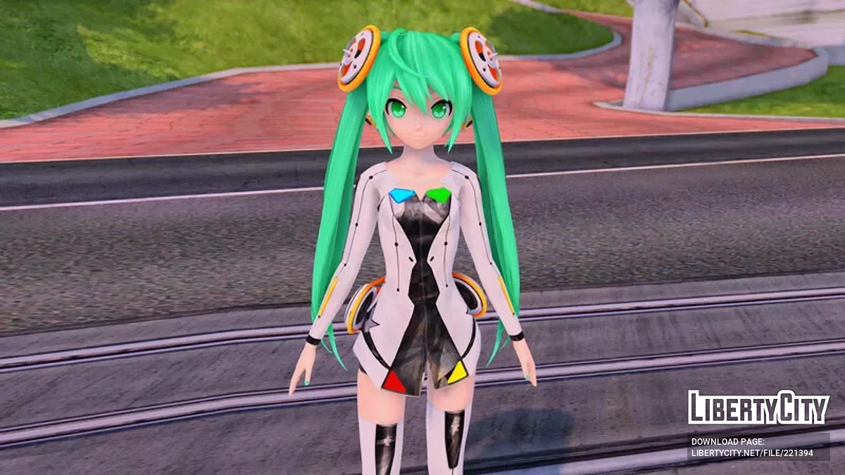 PDFT Hatsune Miku Linkage + animiertes Gesicht / GTA San Andreas