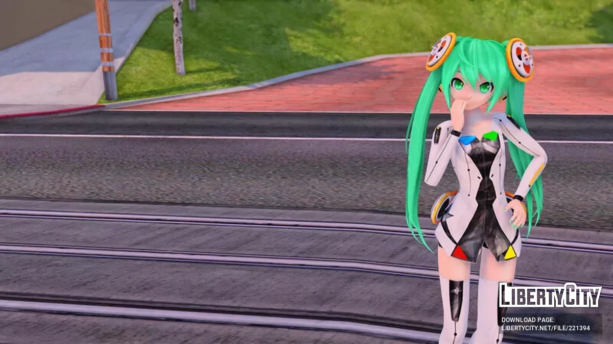PDFT Hatsune Miku Linkage + animiertes Gesicht / GTA San Andreas