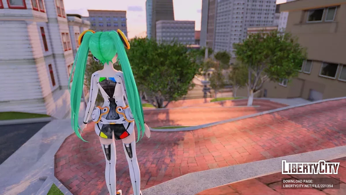 PDFT Hatsune Miku Linkage + animiertes Gesicht / GTA San Andreas