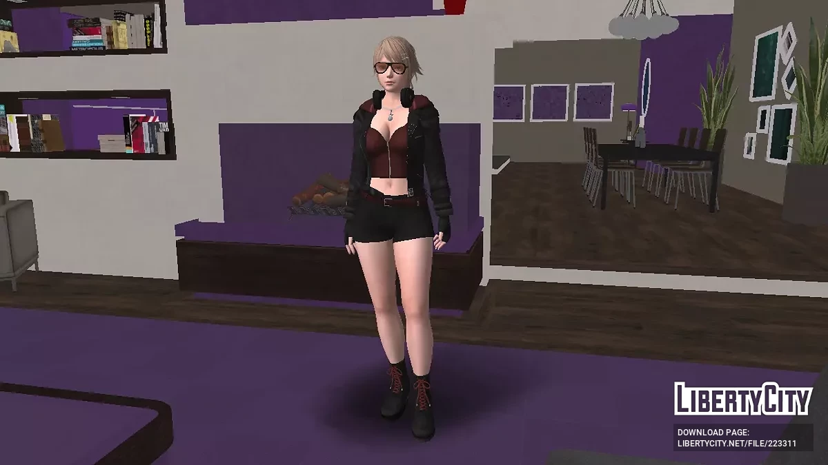 Amy dalam Pakaian Bintang Gagak / GTA San Andreas