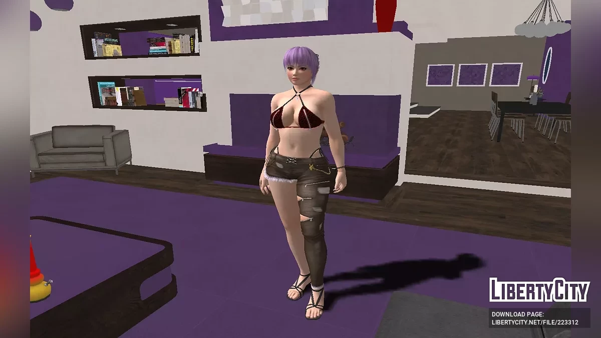 Ayane z Dead Or Alive w Skinny Shark Gucci / GTA San Andreas