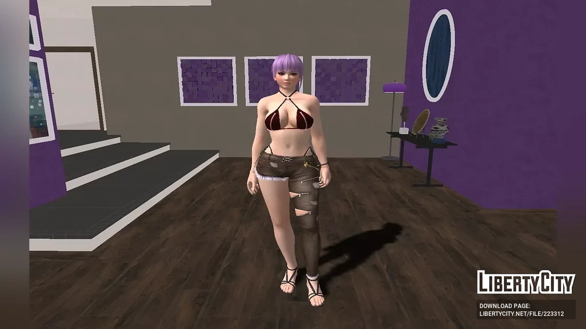 Ayane z Dead Or Alive w Skinny Shark Gucci / GTA San Andreas