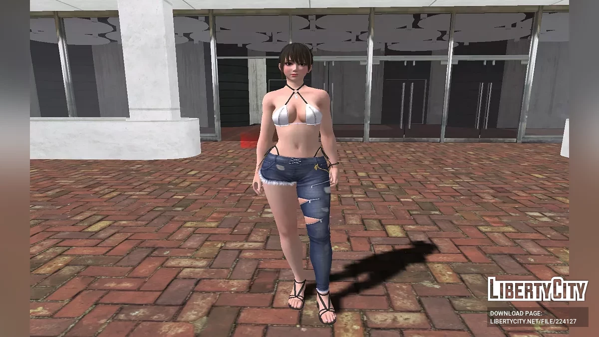 Nanami von Dead Or Alive im Skinny Shark Outfit / GTA San Andreas