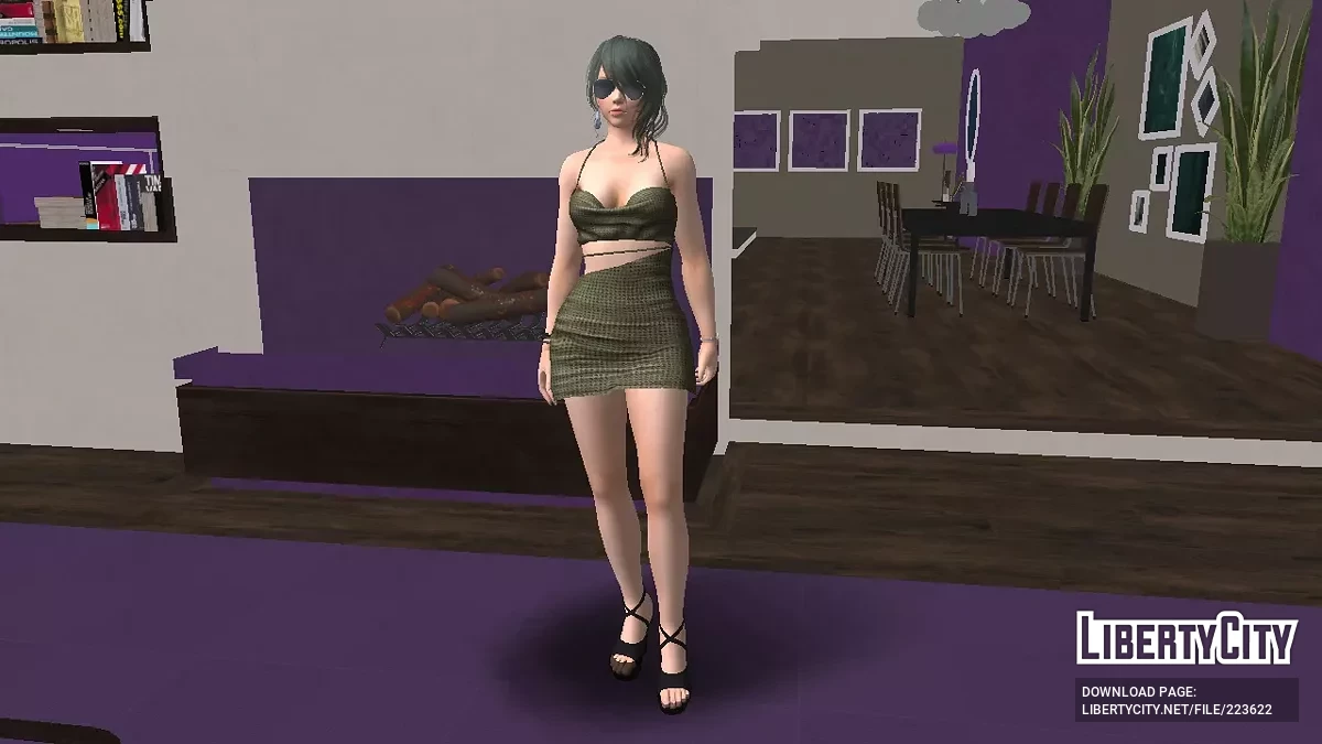 DOAXVV Tamaki - Draped Set / GTA San Andreas