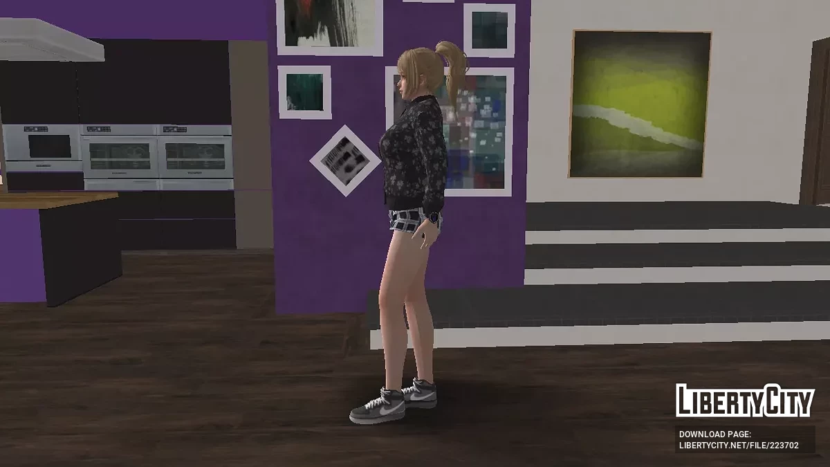 DOAXVV Yukino - Bomberjacke Flower / GTA San Andreas