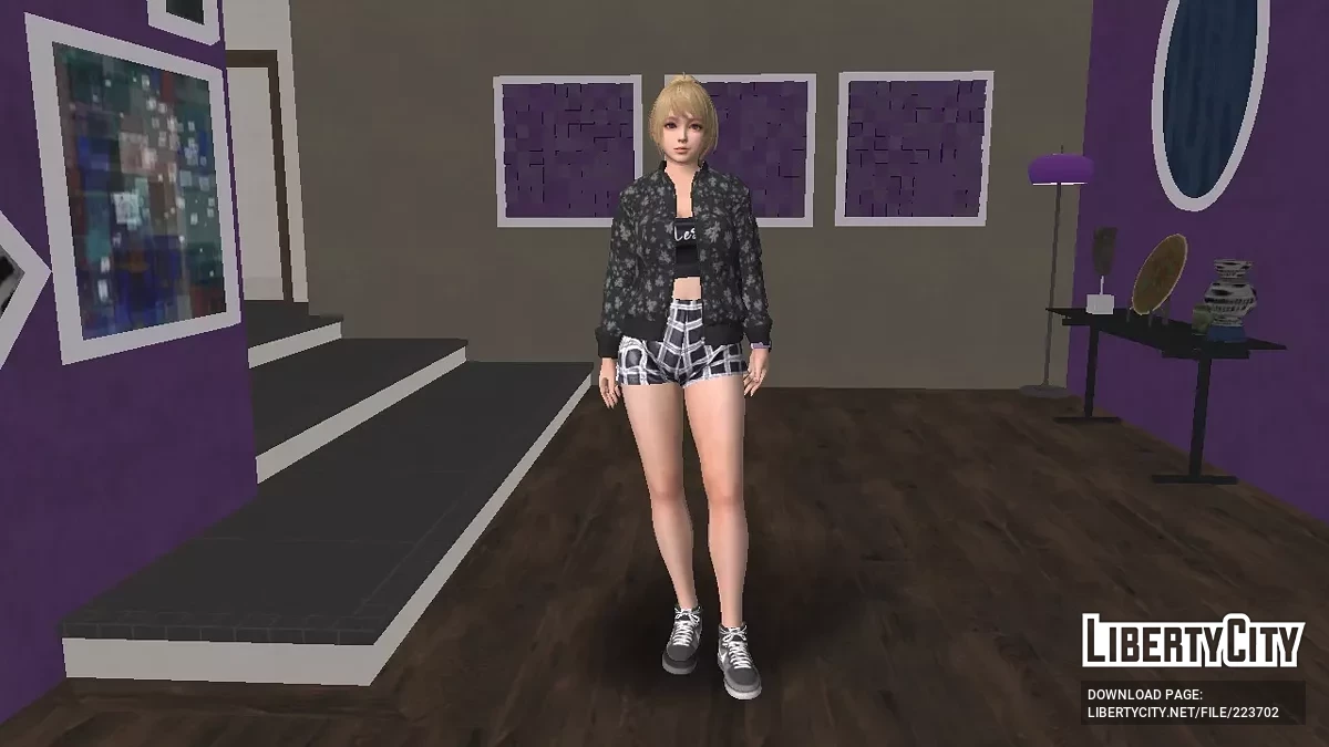 DOAXVV Yukino - Bomberjacke Flower / GTA San Andreas