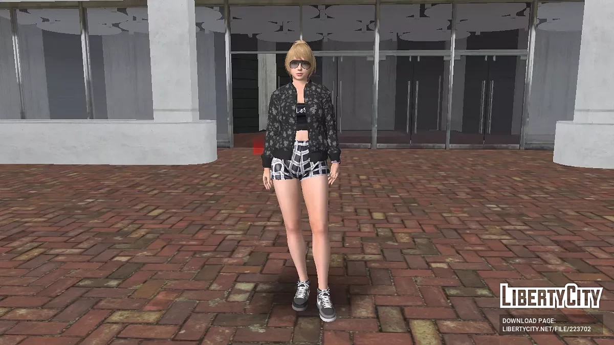 DOAXVV Yukino - Bomberjacke Flower / GTA San Andreas