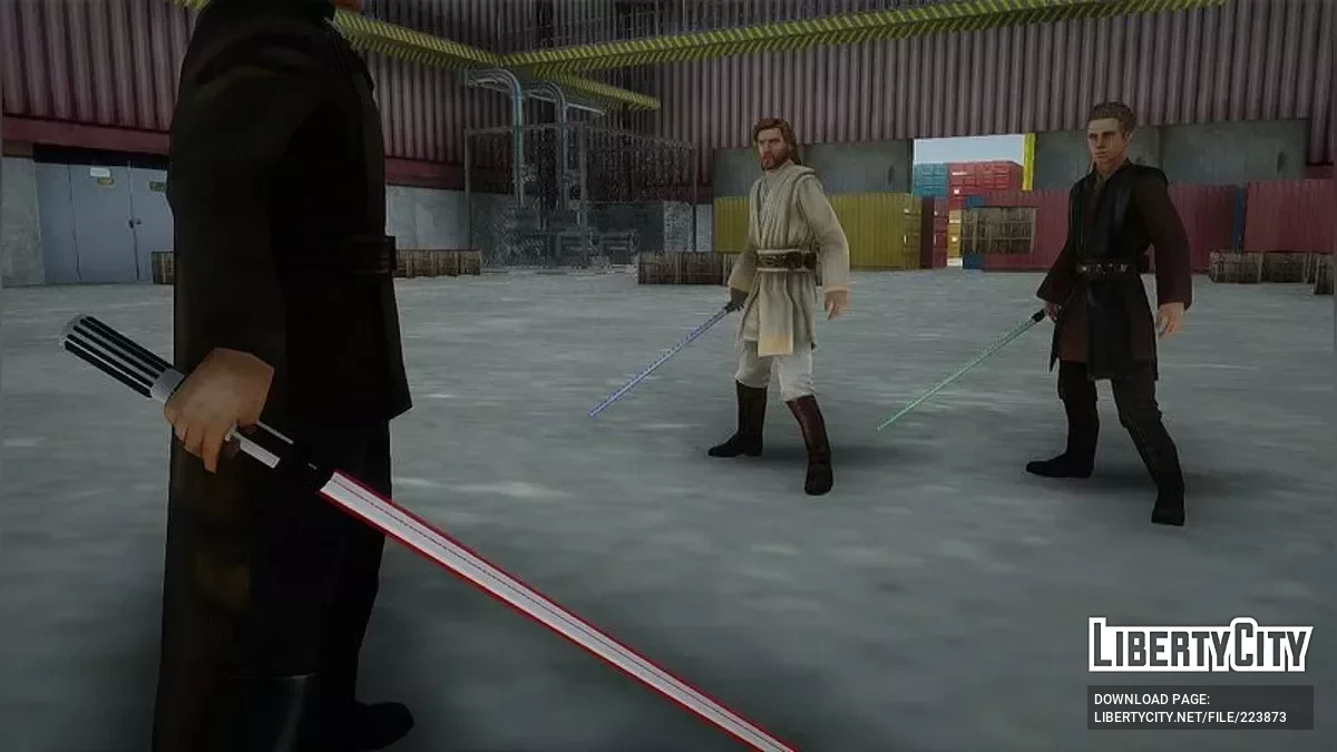 Енакін Скайвокер і Обі-Ван Кенобі із Star Wars / GTA San Andreas