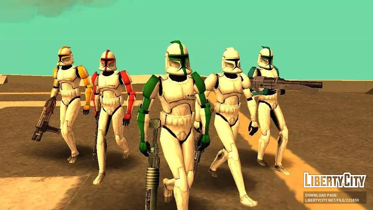 Clones de Star Wars : The Clone Wars / GTA San Andreas