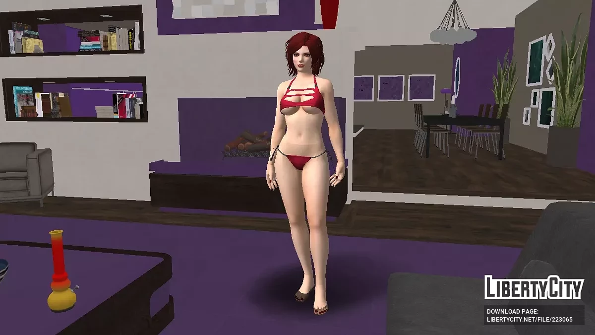 Kırmızı Mayo ile The King of Fighters XIV'ün Vanessa'sı / GTA San Andreas