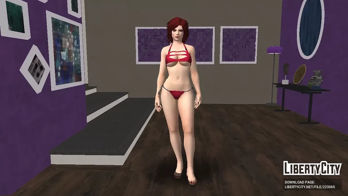 Kırmızı Mayo ile The King of Fighters XIV'ün Vanessa'sı / GTA San Andreas