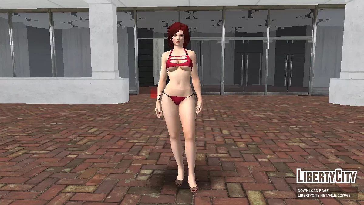 Kırmızı Mayo ile The King of Fighters XIV'ün Vanessa'sı / GTA San Andreas