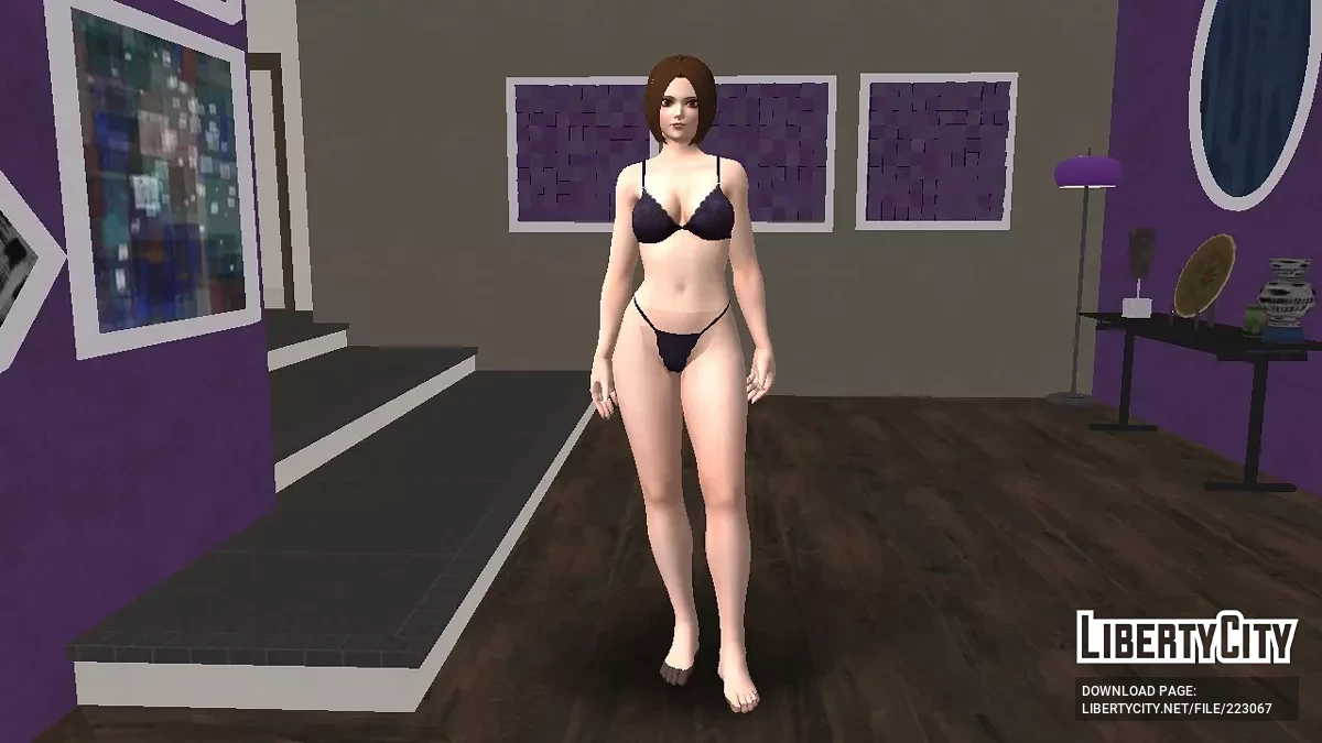 Whip з The King of Fighters XIV у відвертому вбранні в стилі білизняного бікіні / GTA San Andreas