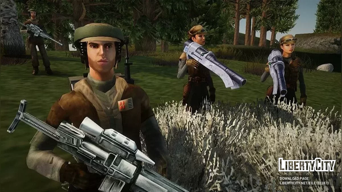 Rebellensoldaten aus Star Wars / GTA San Andreas