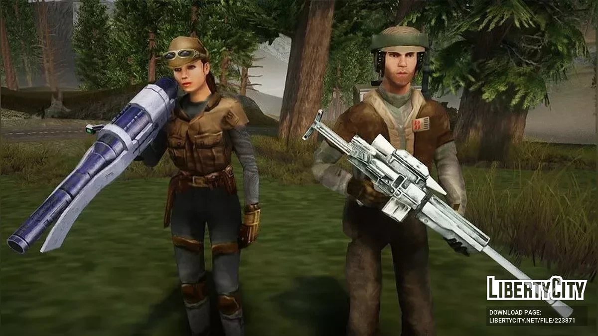 Rebellensoldaten aus Star Wars / GTA San Andreas