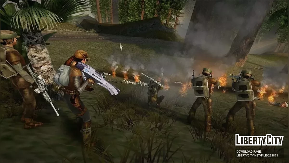 Rebellensoldaten aus Star Wars / GTA San Andreas
