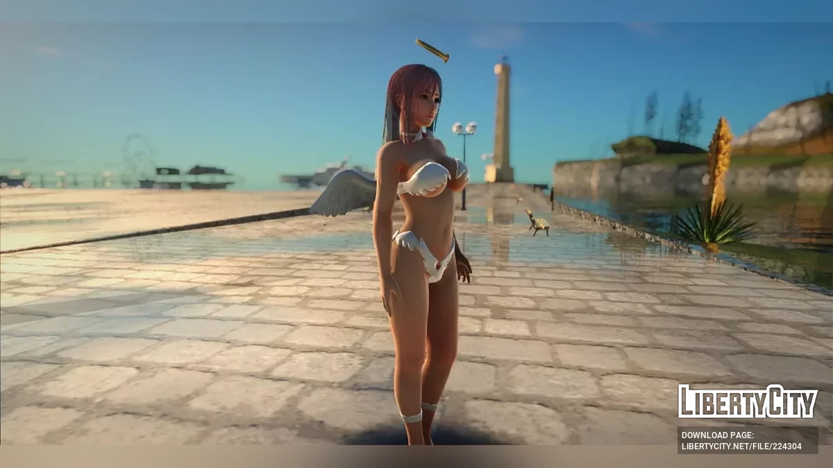 Honoka de Dead Or Alive en tenue Angel of Love / GTA San Andreas