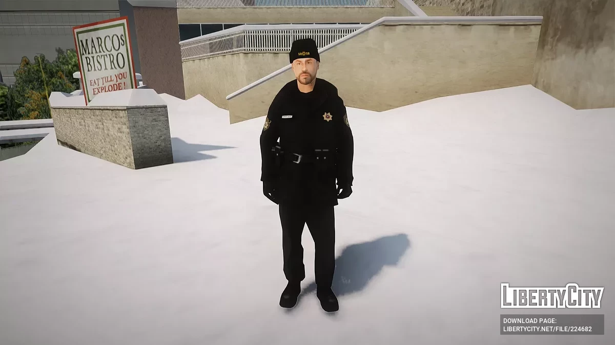 Winter skins for LVPD sheriff’s deputies / GTA San Andreas