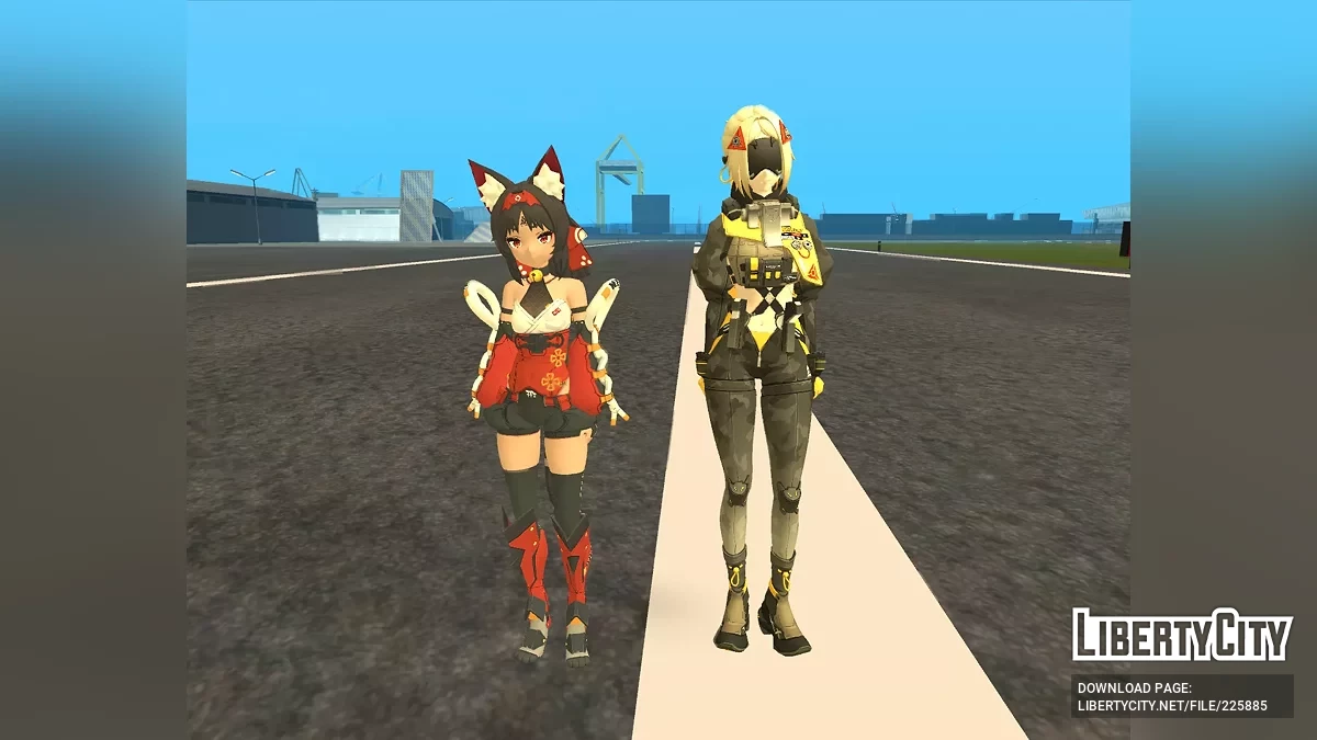 Nekomiya Mana (Zenless Zone Zero) / GTA San Andreas