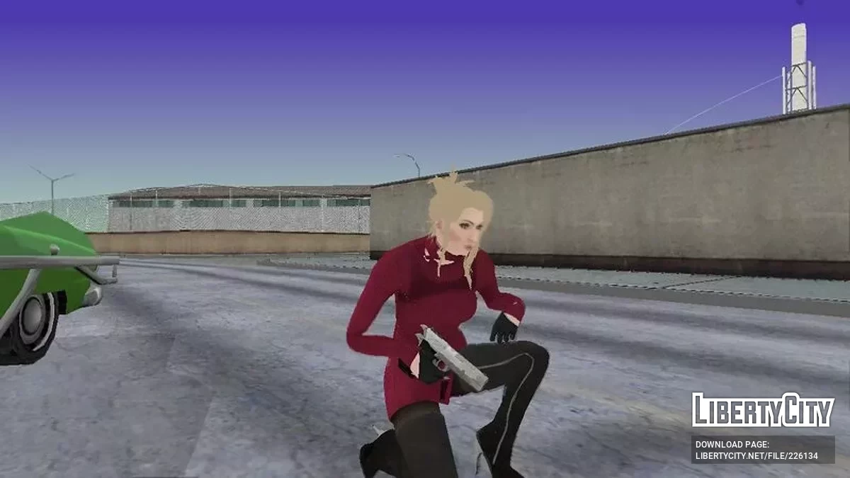 Scarlet (FF VII Remake) dengan Pakaian Ada Wong (RE4 Remake) / GTA San Andreas