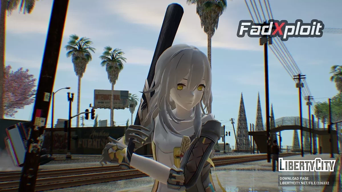 Стелла первопроходець з Honkai: Star Rail / GTA San Andreas