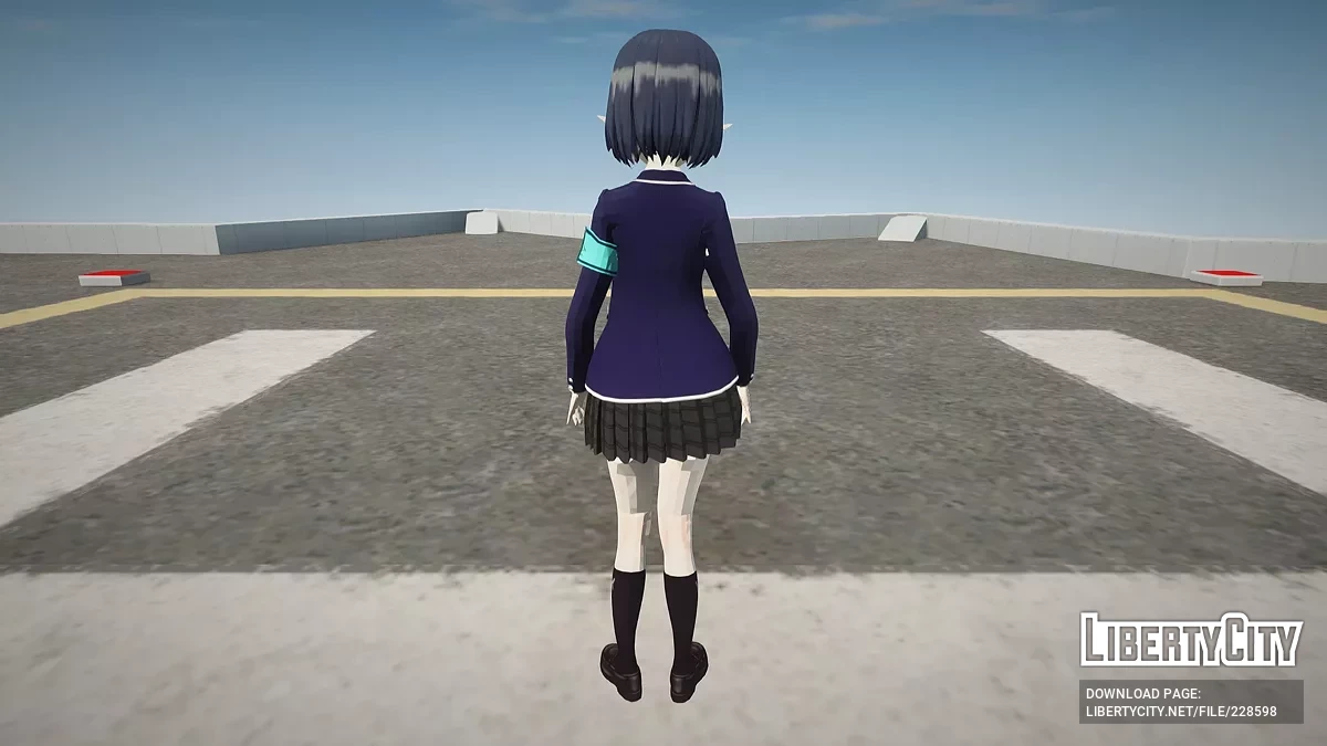 Ayan Okusora from Blue Archive / GTA San Andreas