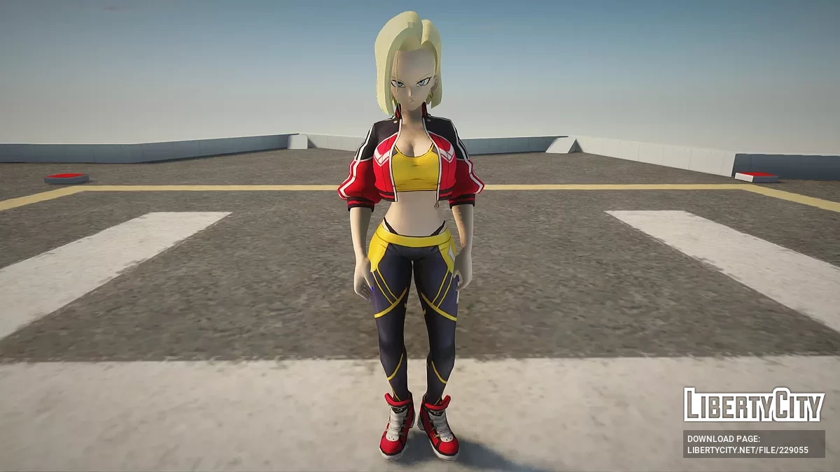 Android 18 as Yina from Blank City / GTA San Andreas