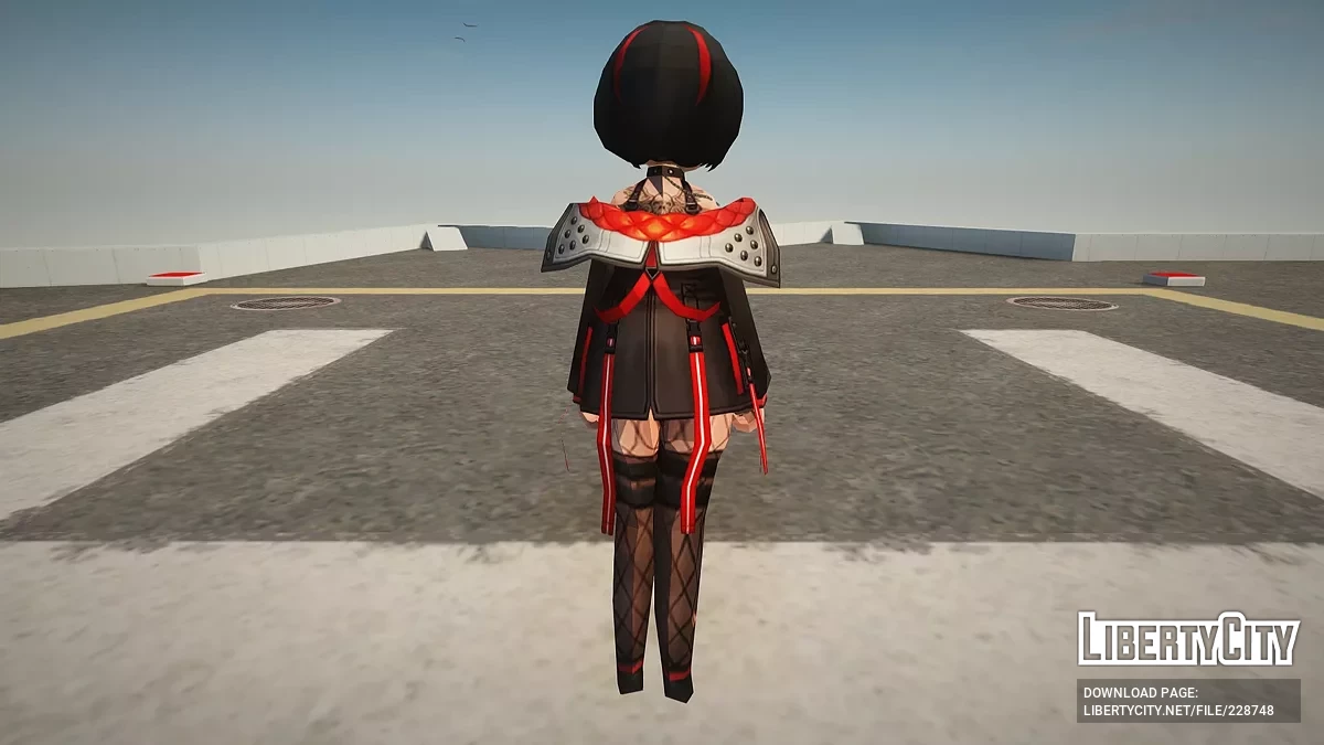 Crow de Goddess of Victory: Nikke / GTA San Andreas