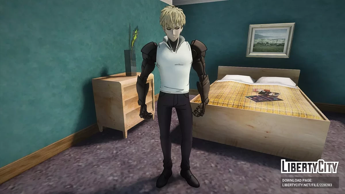 Demon Cyborg (Genos) from One Punch Man / GTA San Andreas