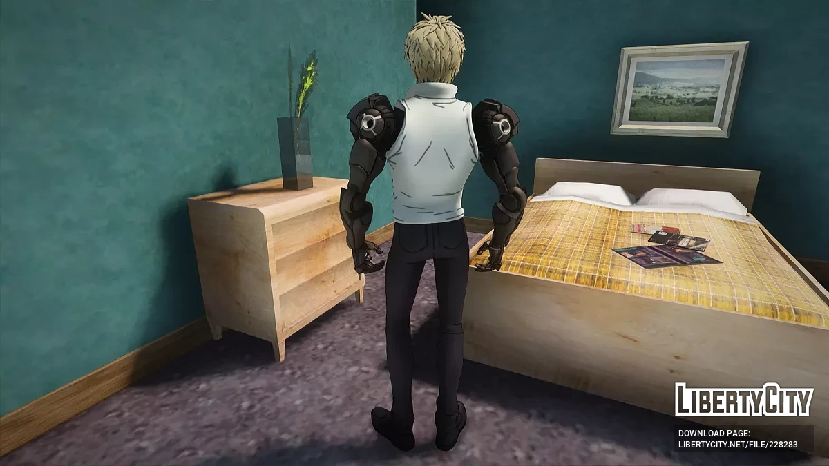 Demon Cyborg (Genos) from One Punch Man / GTA San Andreas