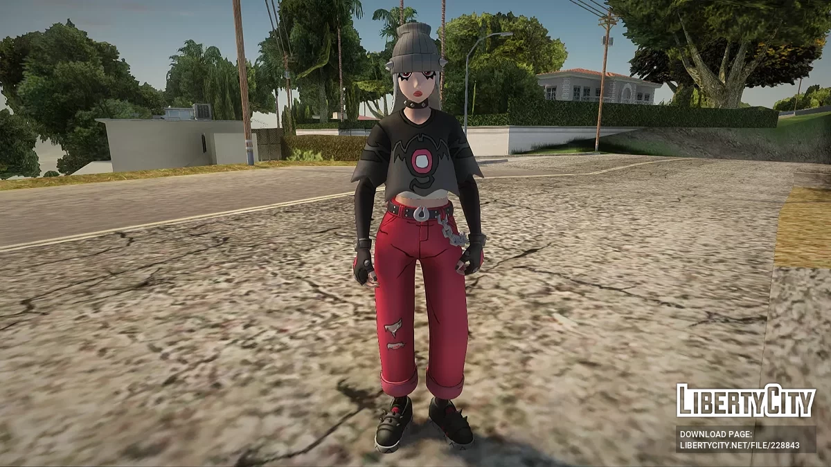 Greta Grim from Fortnite / GTA San Andreas