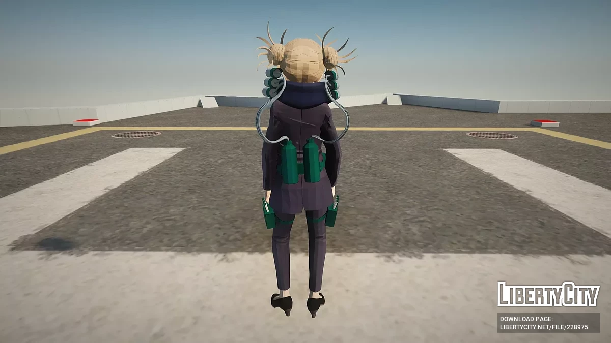 Химіко Тога в костюмі «Outlaw Suit» з My Hero Academia: One’s Justice 2 / GTA San Andreas