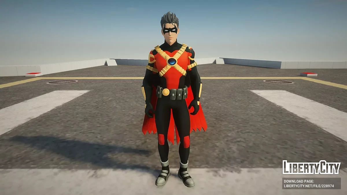 Robin Vermelho de Fortnite / GTA San Andreas
