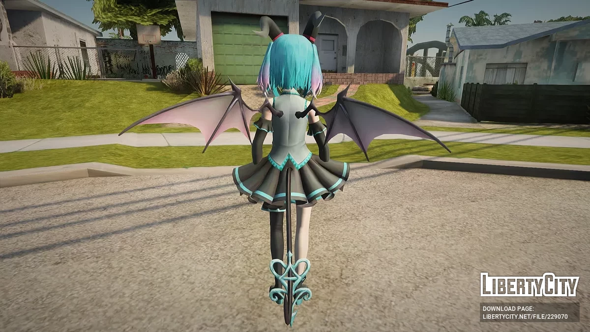 Lavi w kostiumie Hatsune Miku z #COMPASS / NND Compass / GTA San Andreas