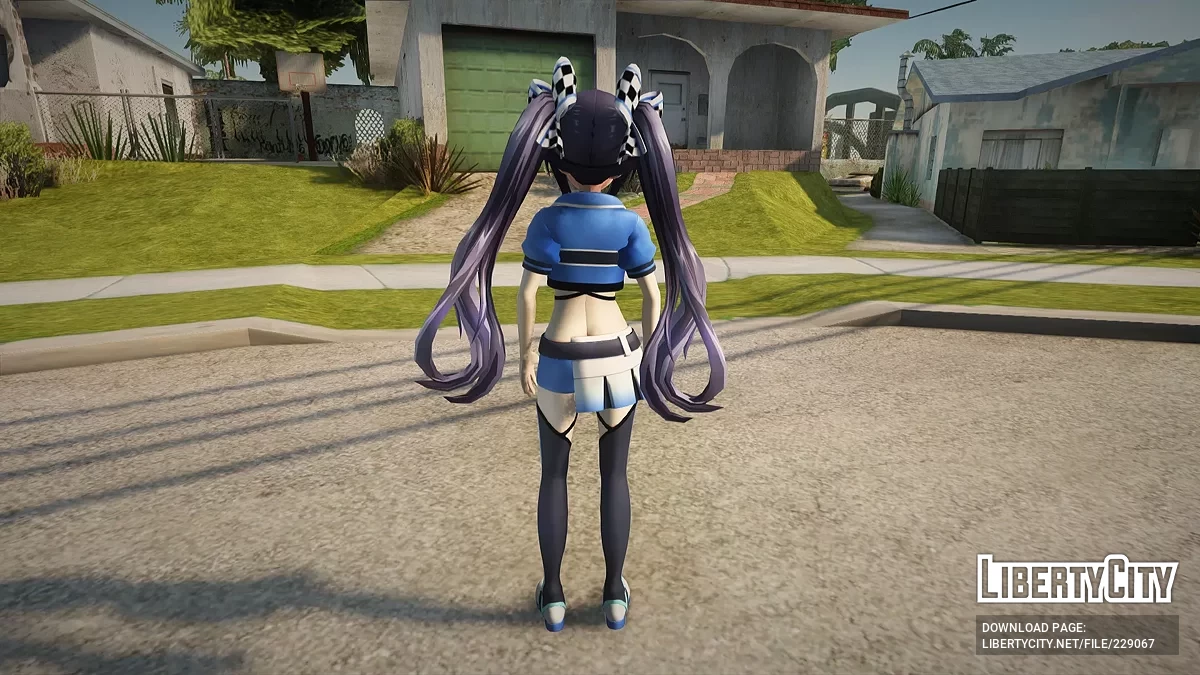 Noire z Neptunia Riders VS Dogoos / GTA San Andreas