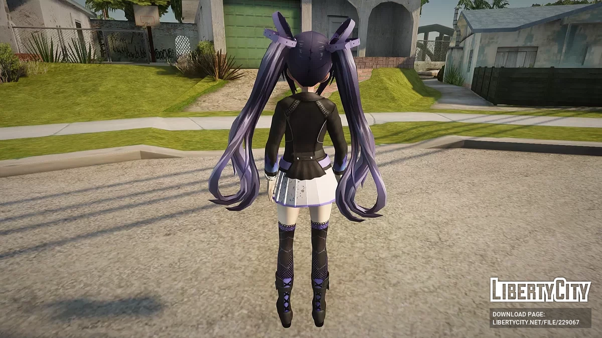 Noire z Neptunia Riders VS Dogoos / GTA San Andreas