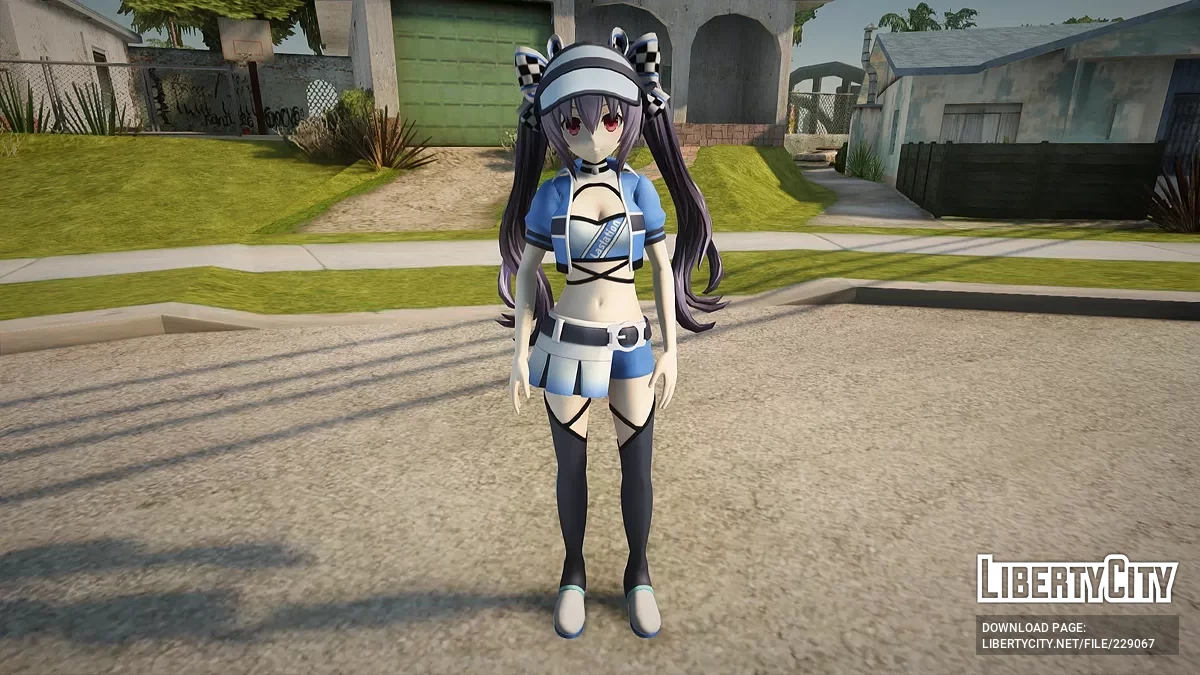 Noire z Neptunia Riders VS Dogoos / GTA San Andreas