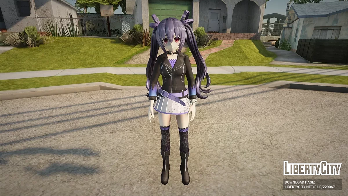 Noire z Neptunia Riders VS Dogoos / GTA San Andreas