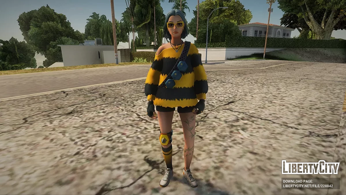 Polly from Fortnite / GTA San Andreas