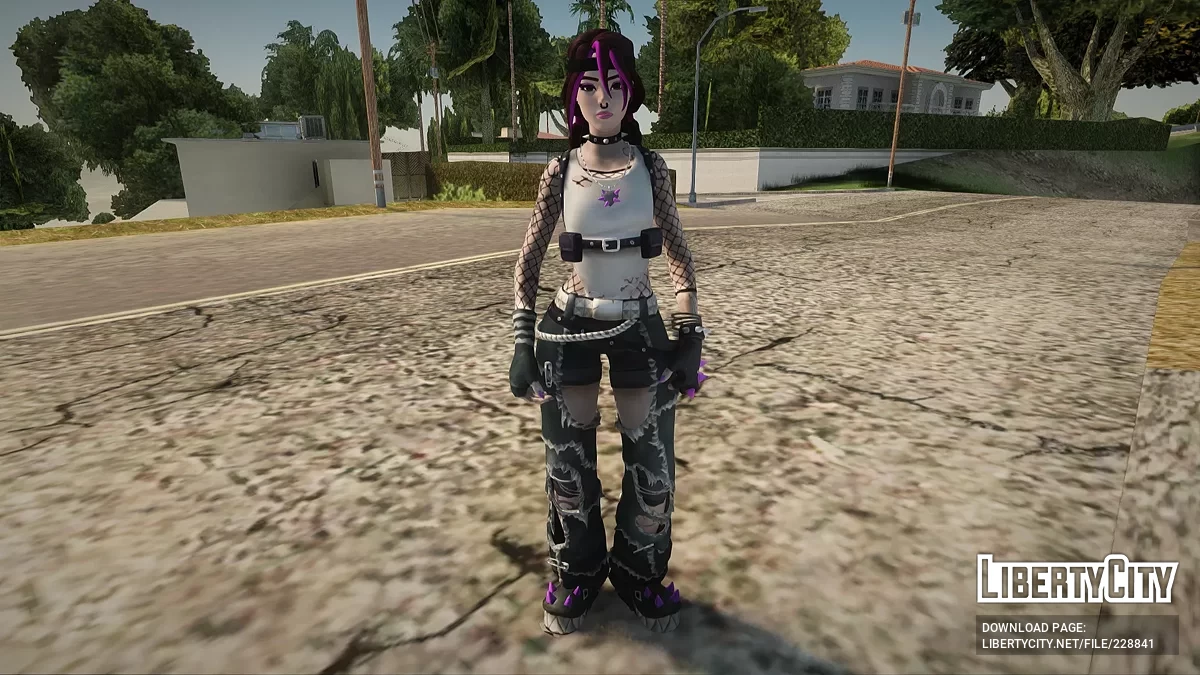 Punk Princess Phaedra from Fortnite / GTA San Andreas