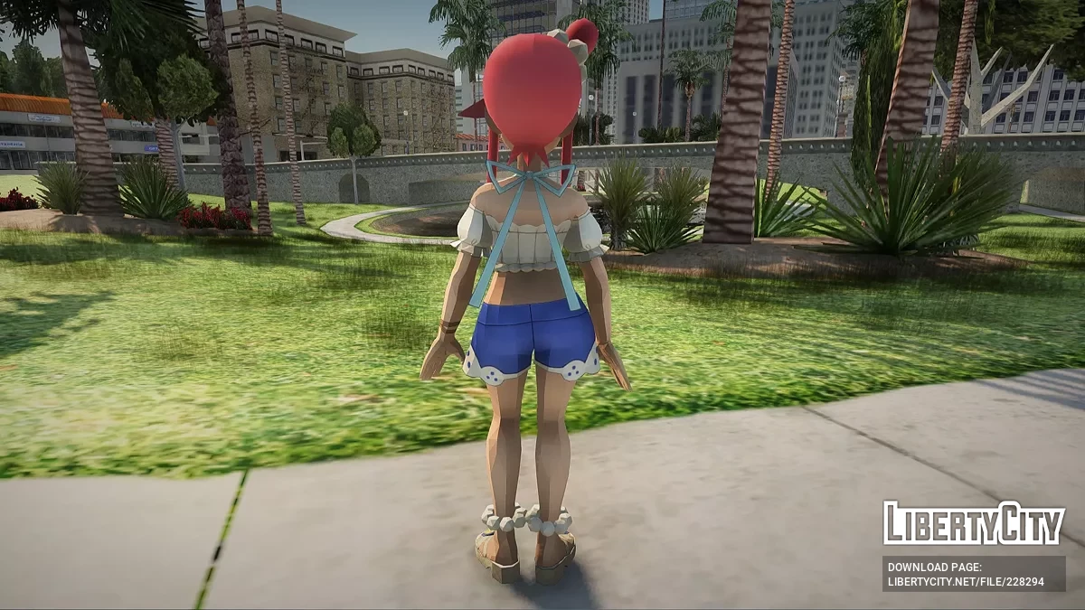 Skyla (Summer) from Pokemon Masters / GTA San Andreas