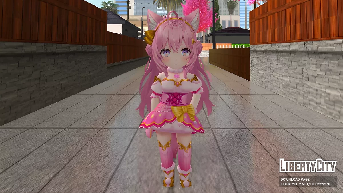V Tuber Hakui Koyori from Valkyrie Connect / GTA San Andreas